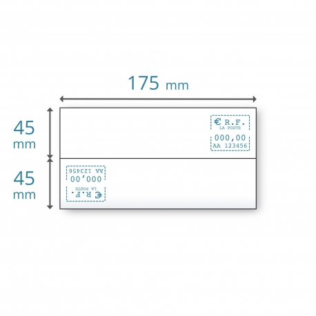 Etiquettes doubles 175 x (2x45)