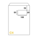 Dimensions enveloppe auto-adhésive C4 - 229x324 avec fenêtre 50x100