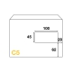 Dimensions enveloppe mécanisable C5 - 162x229 avec fenêtre 45x100