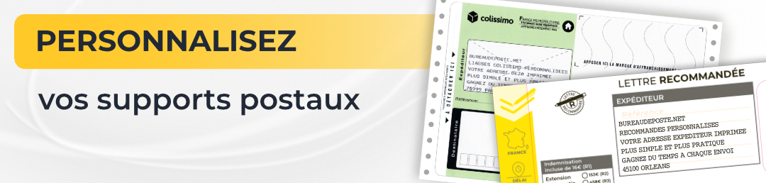Vos supports postaux personnalisés