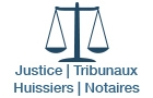Logo Justice Tribunaux Huissiers Notaires