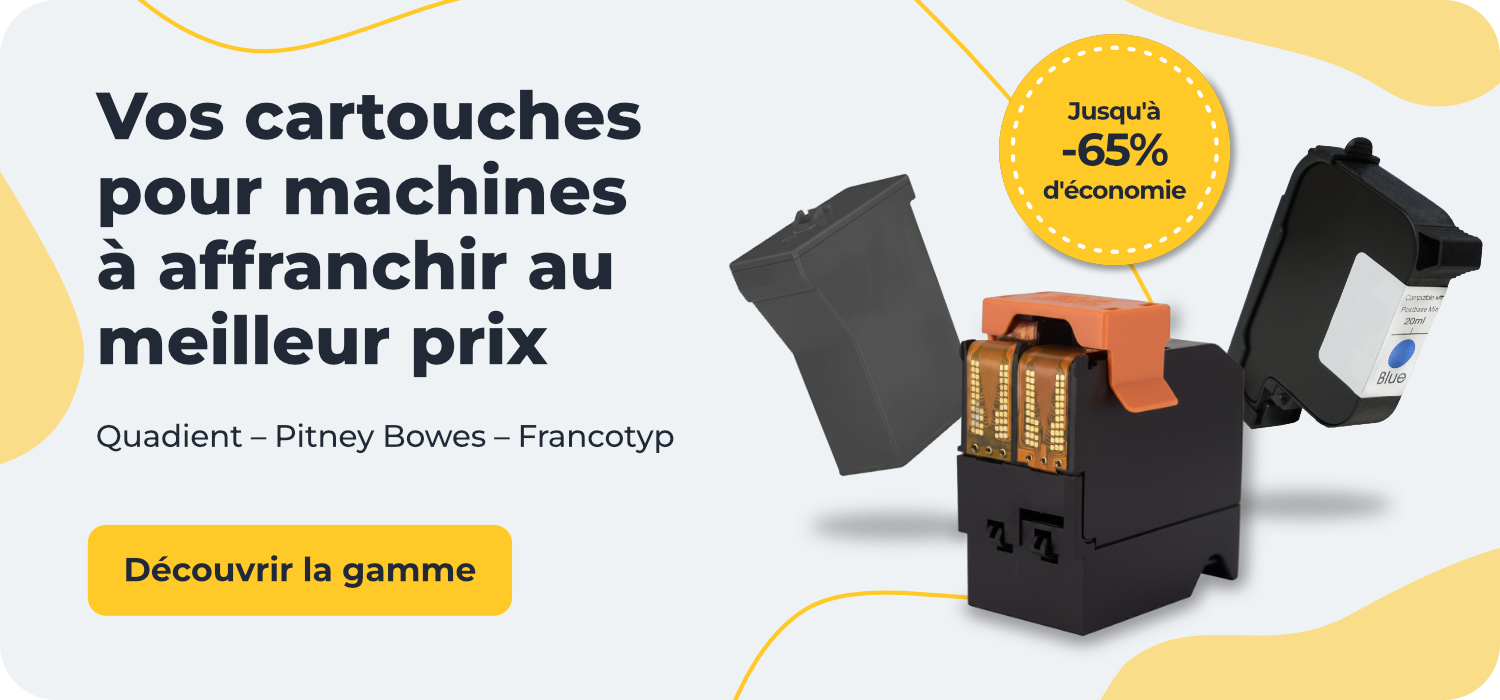 Bureaudeposte.net : Vos cartouches pour machines &agrave; affranchir Quadient, Pitney Bowes, Francotyp au meilleur prix : 